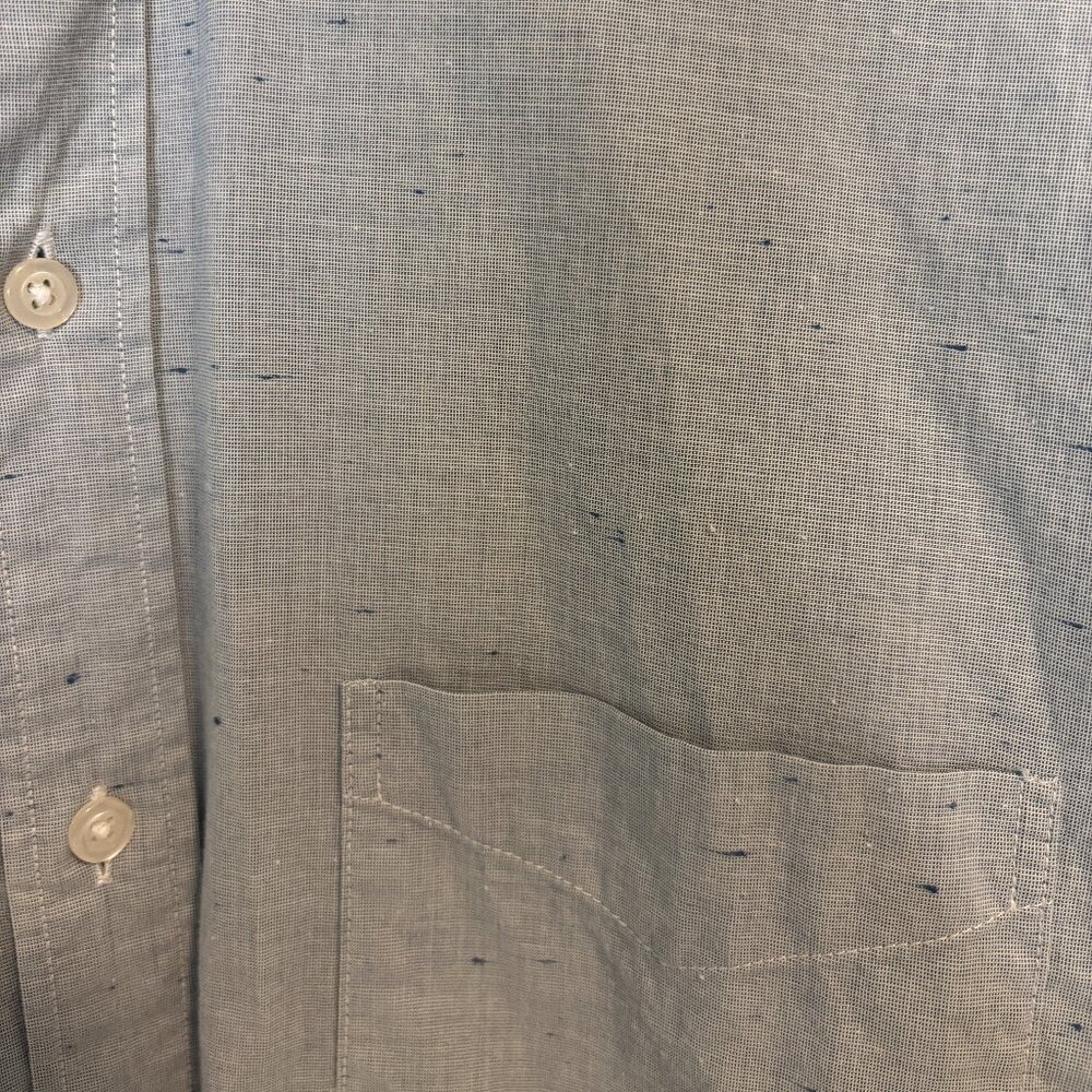 Bonobos Men’s XL Extra Large Slim Fit Button Down Dress Shirt Blue Marled Print - Picture 7 of 7